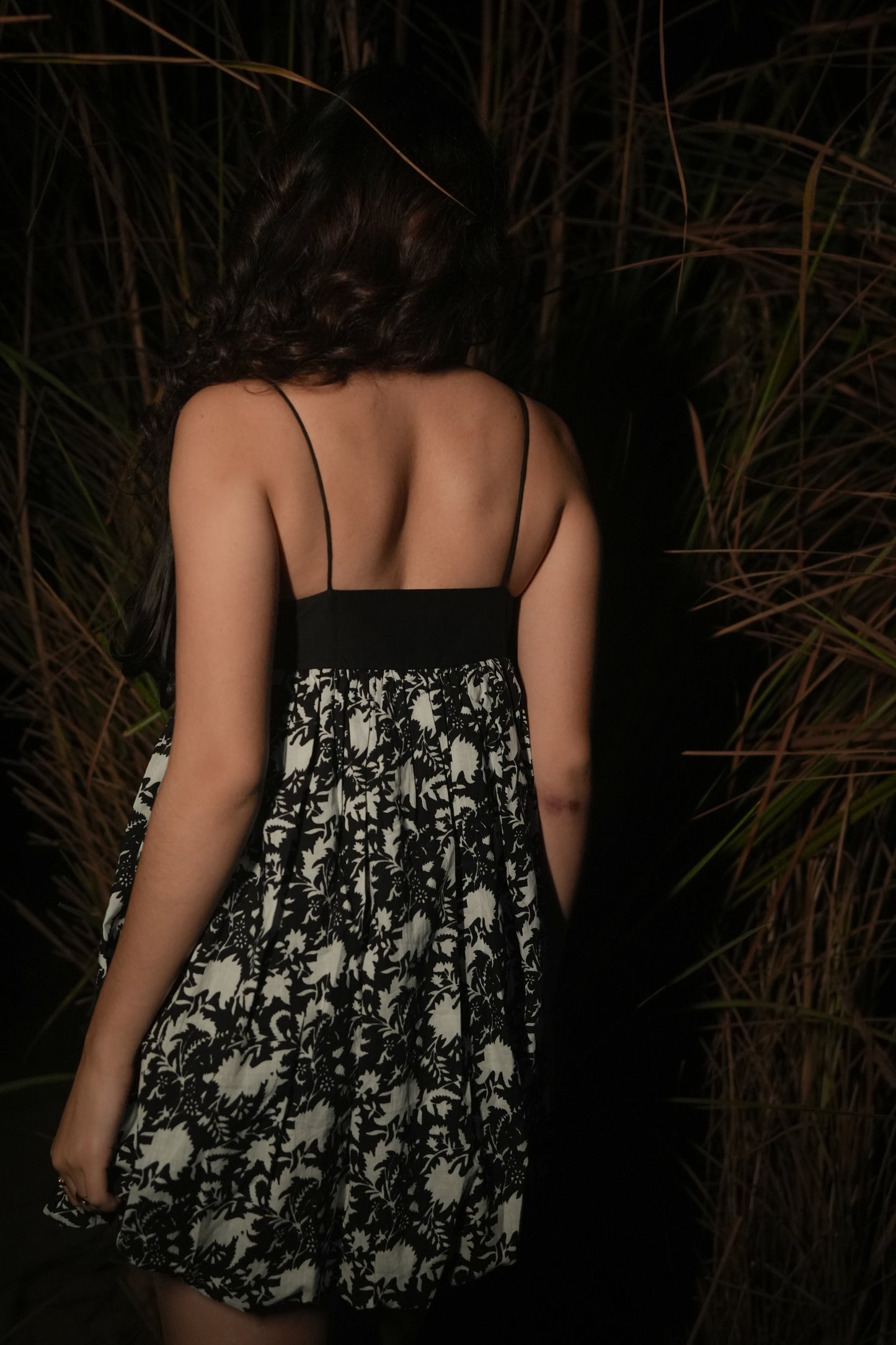 Zia Balloon Dress - Black