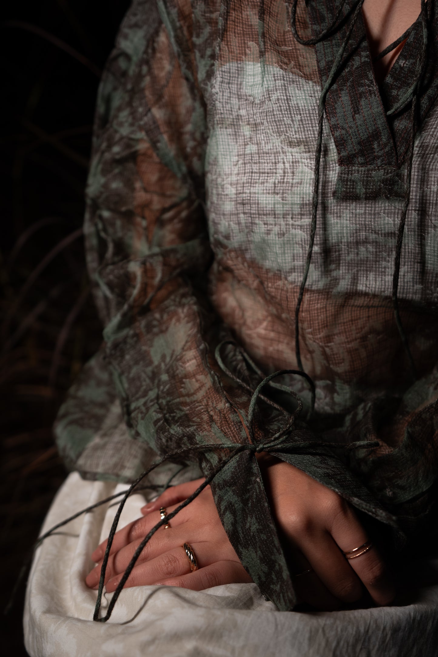 Koi Sheer Top - Green