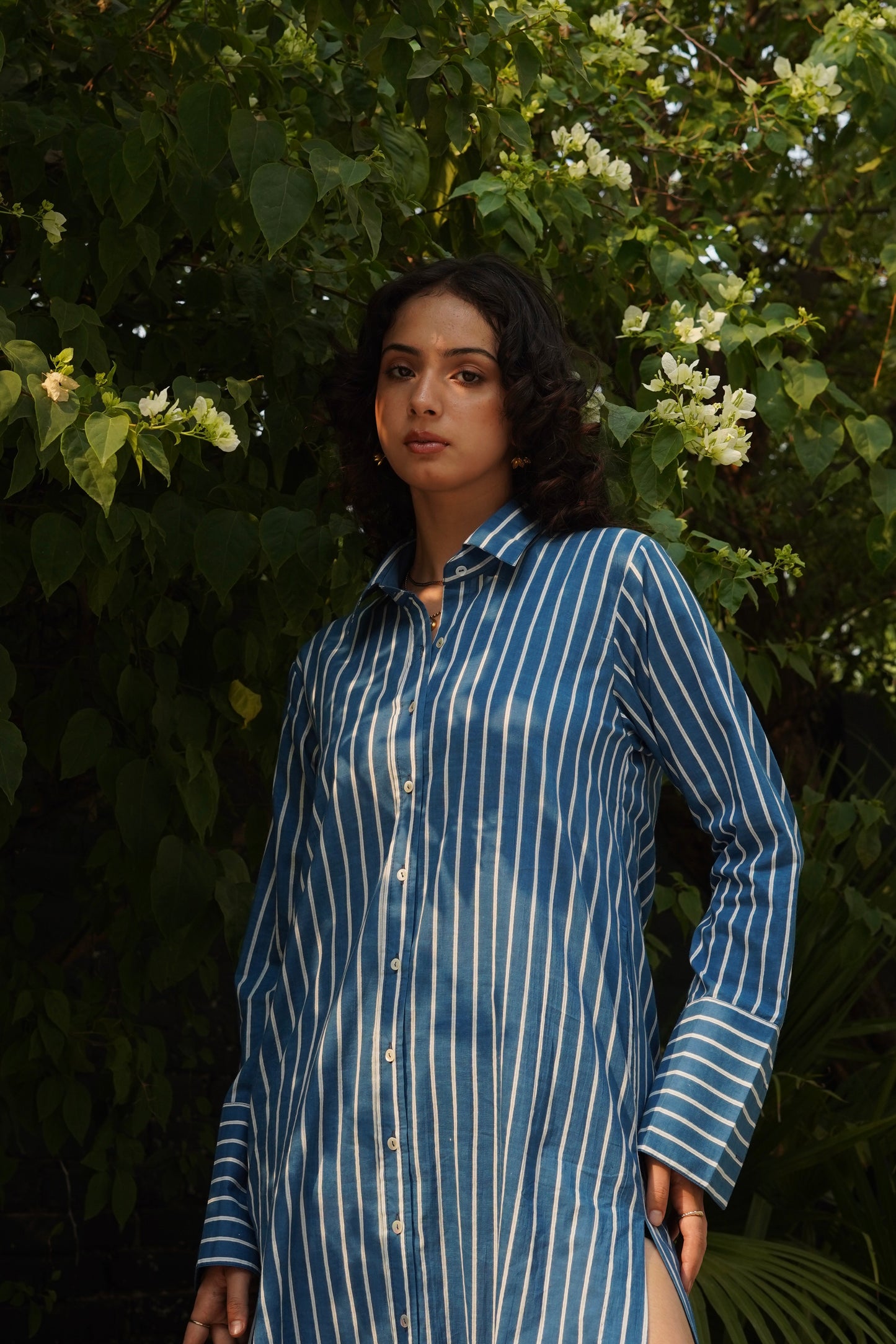 Aira Shirt Dress - Indigo