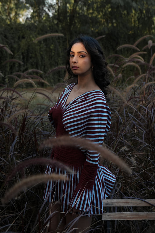 Sunset Pleated Dress