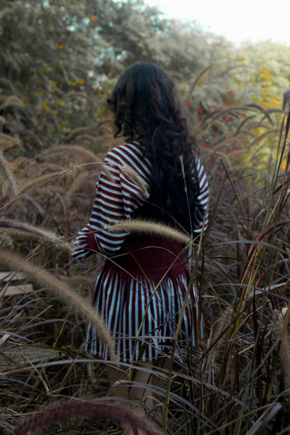 Sunset Pleated Dress