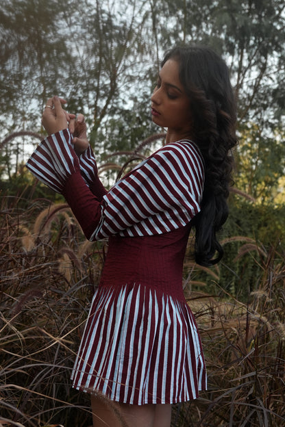 Sunset Pleated Dress