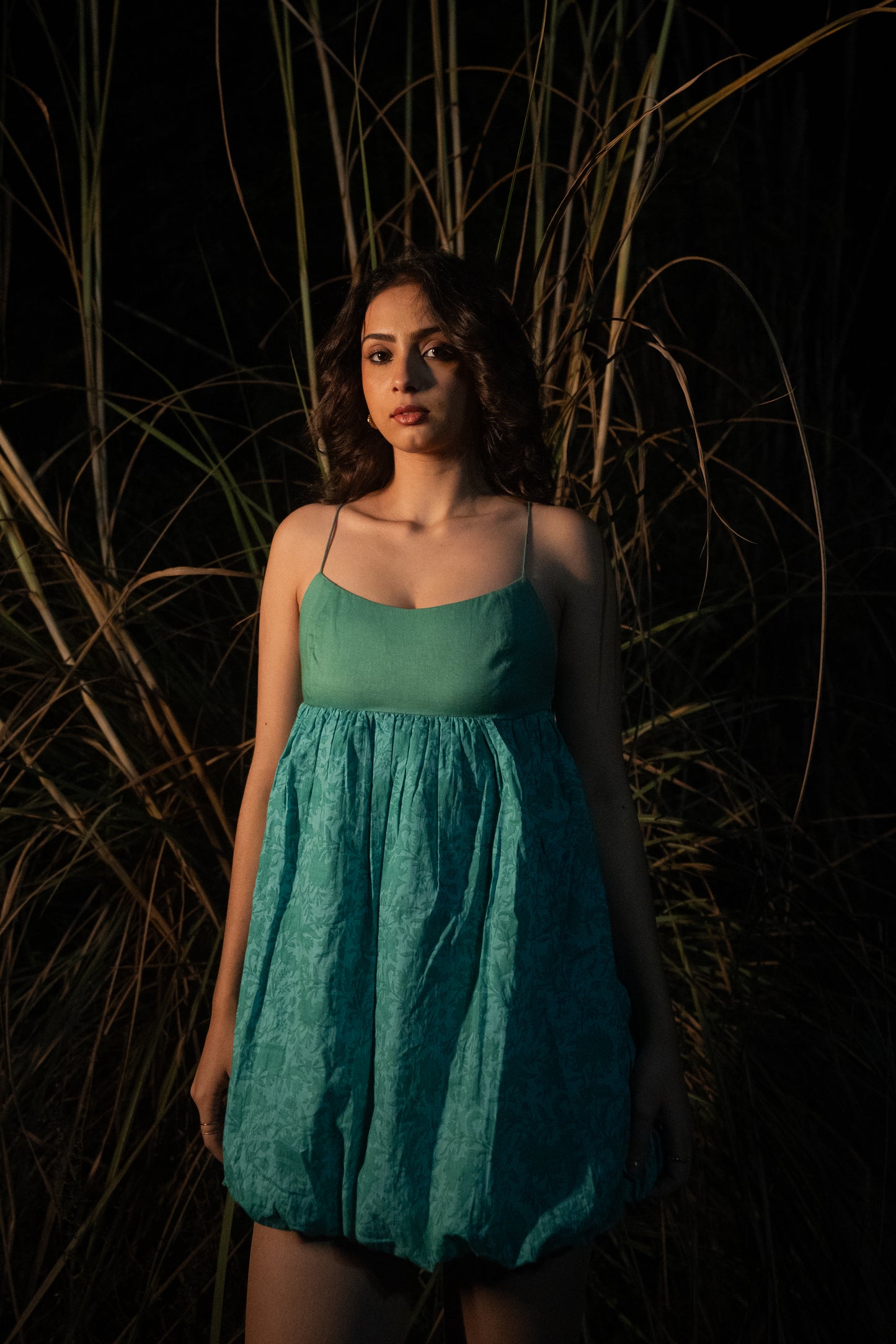 Zia Balloon Dress - Teal