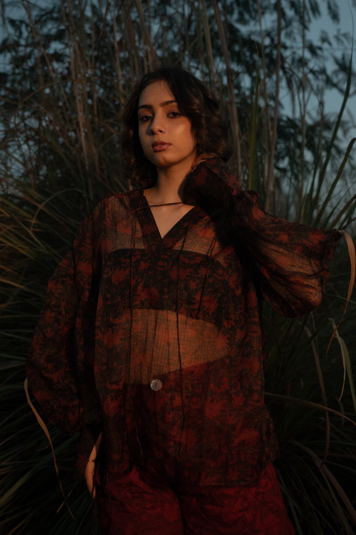 Koi Sheer Top - Black