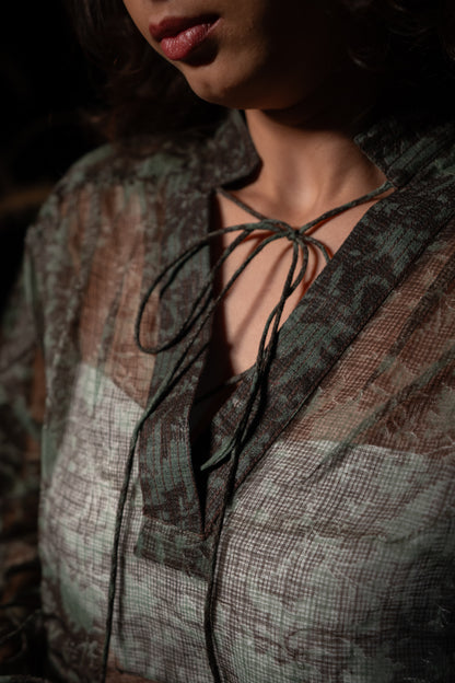 Koi Sheer Top - Green