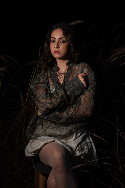 Koi Sheer Top - Green