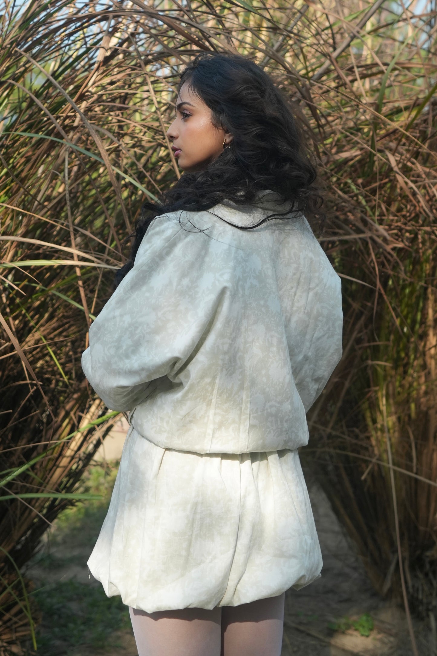 Plume Balloon Skirt - Ivory