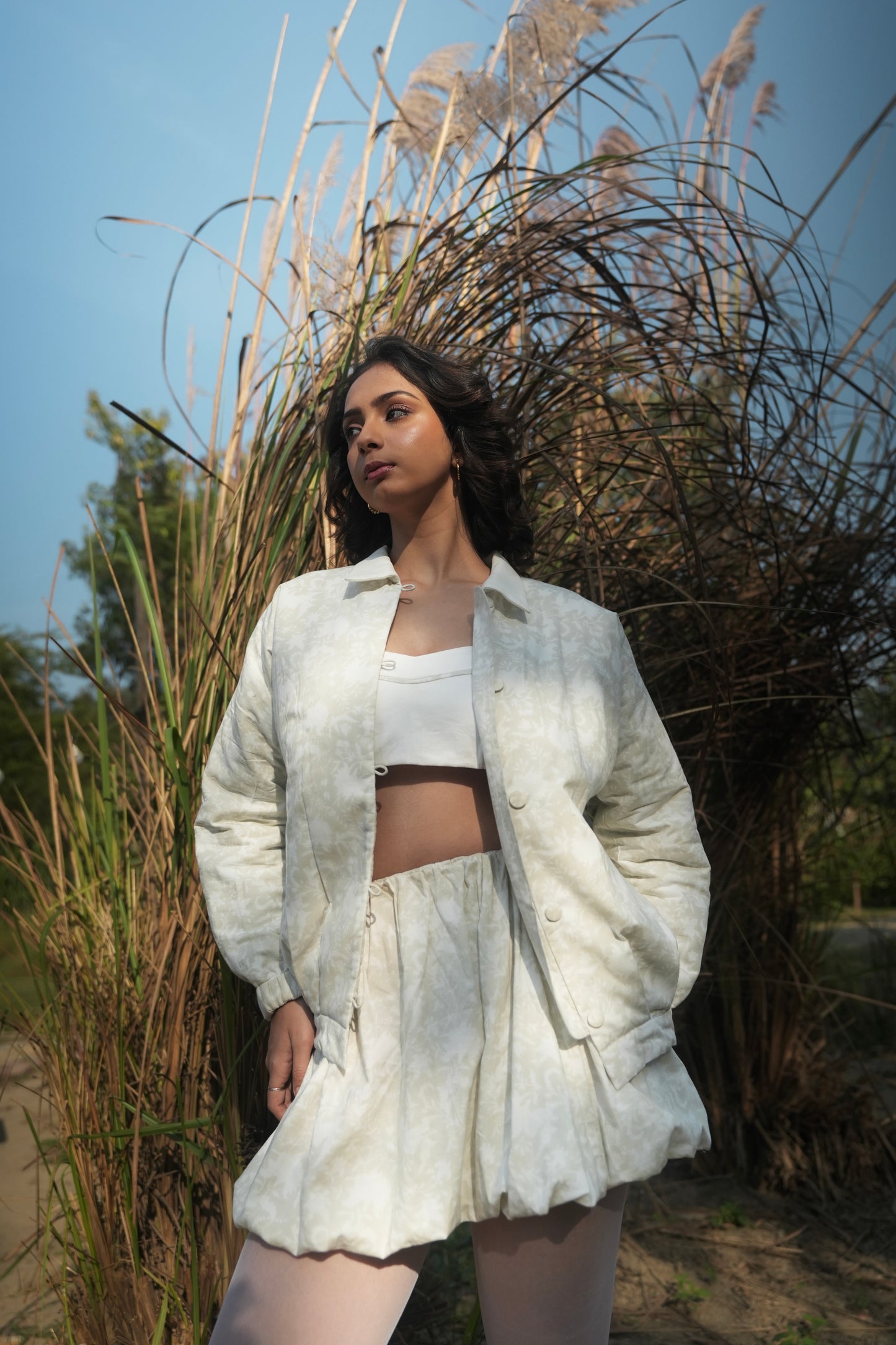 Plume Balloon Skirt - Ivory